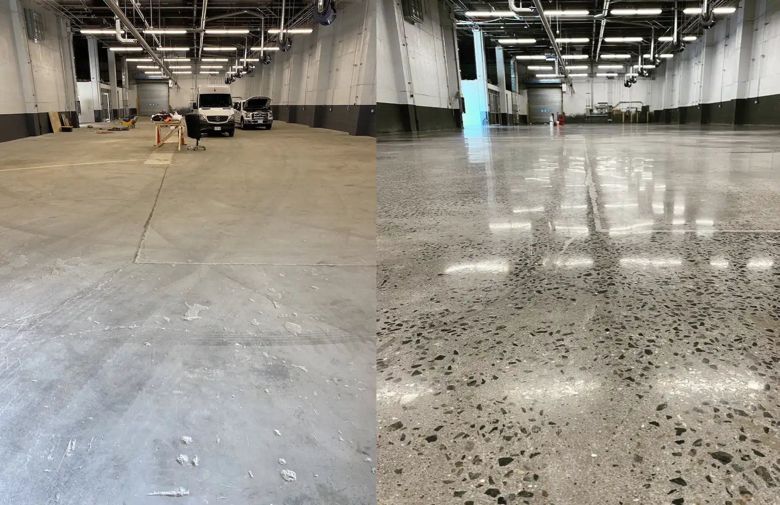 Before & After Concrite Floor