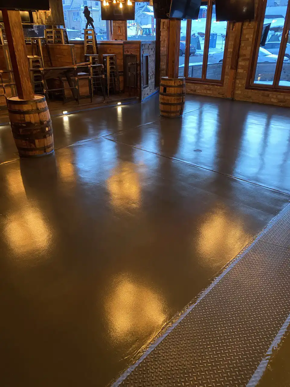 Colored Epoxy Floor by Zeran Floors