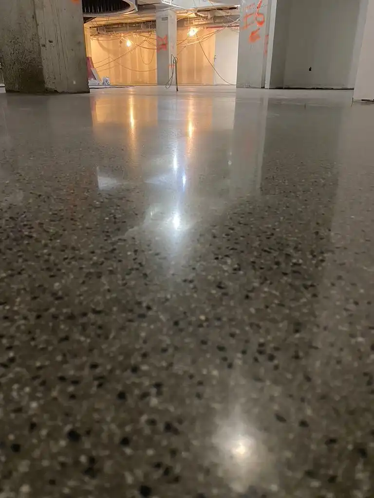 Concrete floor polishing by Zeran Floors