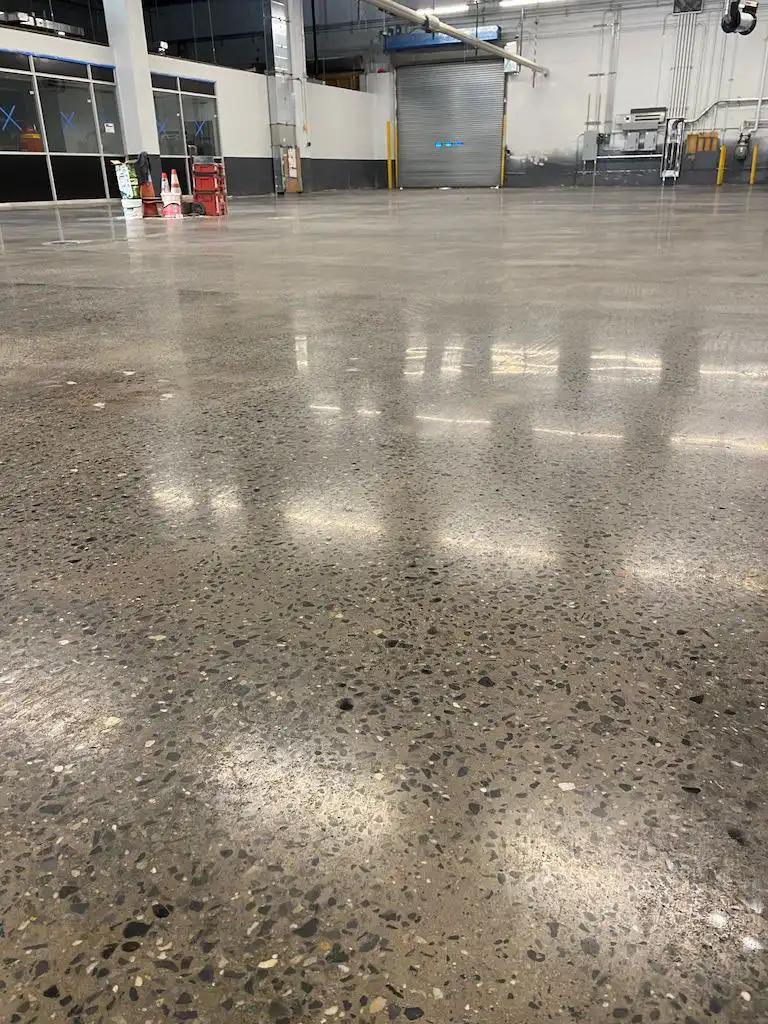 Concrete floor polishing by Zeran Floors