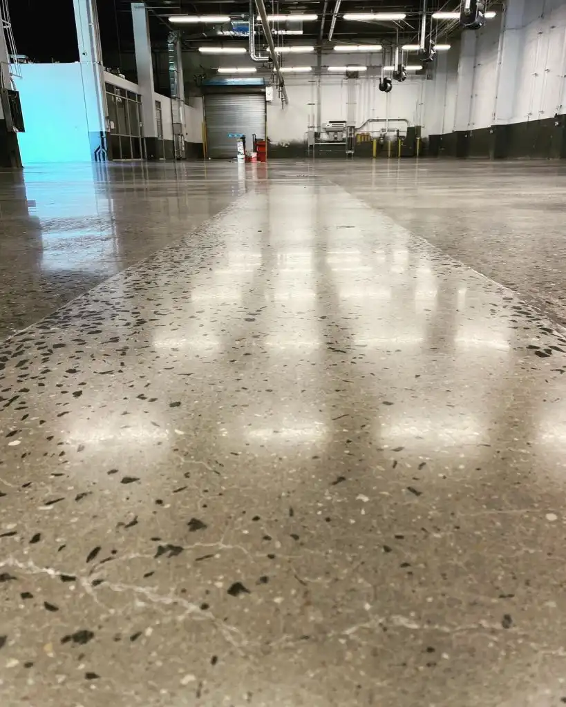 Concrete floor polishing by Zeran Floors